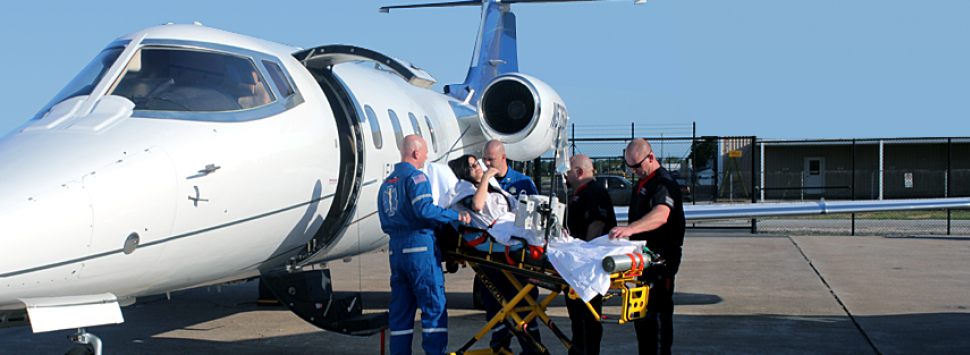 medical flight with luxwing